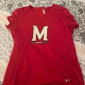 Medium University of Maryland v-neck t shirt